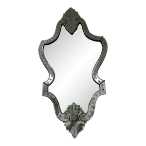 1940s Vintage Etched Venetian Mirror