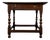 18th Century English Georgian Bobbin-Turned Oak Side Table For Sale