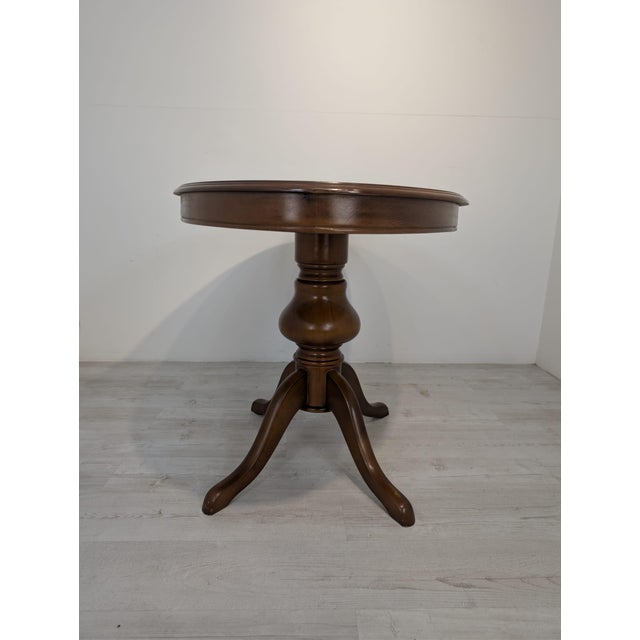 Vintage Oval Table with Inlaid Wood, 1962 For Sale - Image 10 of 18