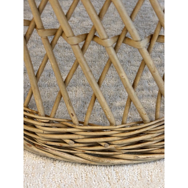 Wicker Side Table, Circa Mid-20th Century For Sale - Image 11 of 14