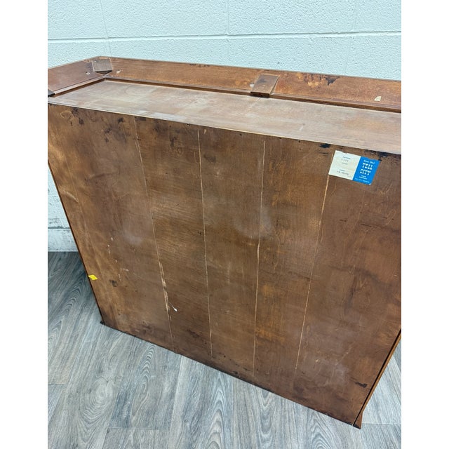 Vintage Tell City Young Republic Colonial Hard Rock Maple China Cabinet & Hutch For Sale - Image 17 of 18