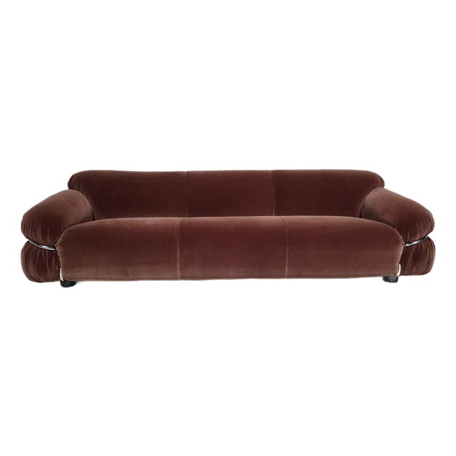 Sesann Sofa in Dusty Pink by Gianfranco Frattini for Cassina, 1970s For Sale