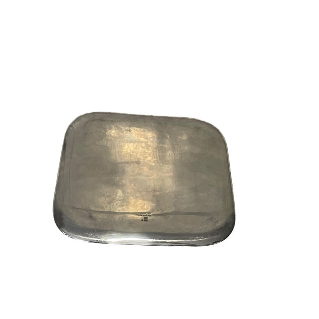 Nambe Vintage Mid-Century Nambé Alloy No. 555 Biomorphic Tray — 1956 For Sale - Image 4 of 7
