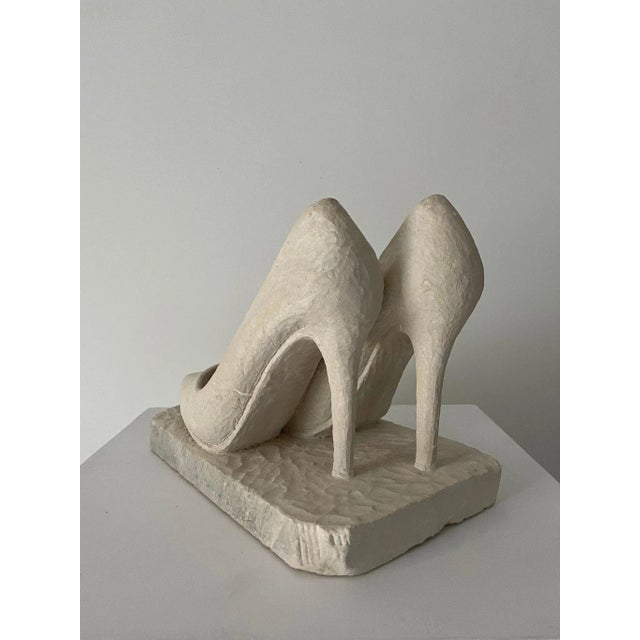 Roger Denton, Stone Stilettos, Hand Carved Limestone Sculpture, 21st Century For Sale - Image 4 of 7