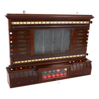 Antique Victorian Billiard Snooker and Life Pool Scoreboard, 1800s For Sale