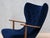 Pragh Armchair in Navy Pierre Frey Velvet from Madsen & Schübel, Denmark, 1950s For Sale - Image 6 of 15