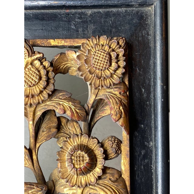 Large Antique Chinese Carved Panel For Sale - Image 4 of 12