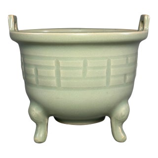 Ancient Chinese Longquan Celadon Tripod Censer | One of a Kind For Sale