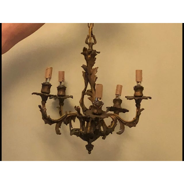 18th Century French Bronze Chandelier For Sale - Image 11 of 11