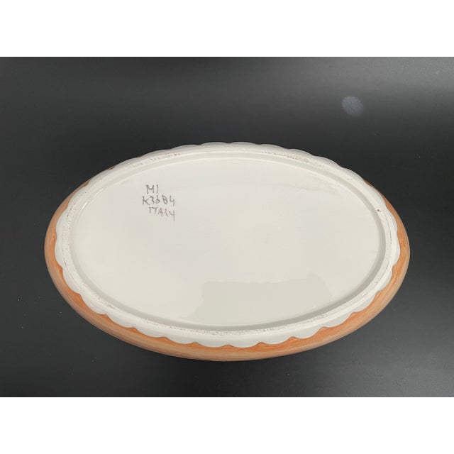 Late 20th Century Vintage Italian Faience Jardiniere & Candlesticks Centerpiece Set For Sale - Image 5 of 18