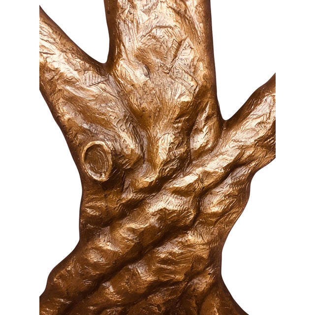Bronze Tree Mid 20th century Garden Wall Sculpture For Sale - Image 17 of 18