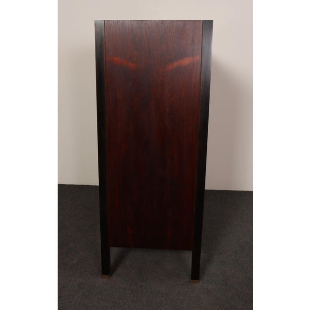 Brown Vintage Six-Drawer Rosewood and Mahogany Highboy Chest Dresser by Harvey Probber For Sale - Image 8 of 18