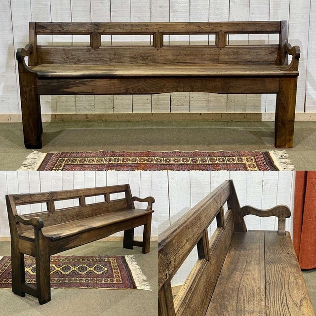 Late 19th Century Rustic Chestnut Bench For Sale - Image 4 of 18