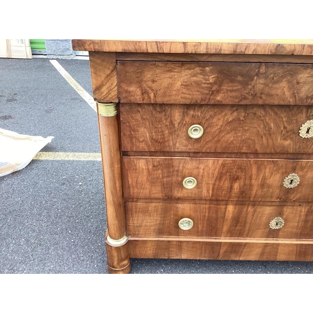 French Directoire Walnut Chest of Drawers For Sale - Image 9 of 10