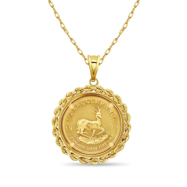 ✱ MADE TO ORDER ✱ ♥ Coin Information ♥ Details: South African Krugerrand Gold Coin Composition: .9167 Gold Ounce Precious...