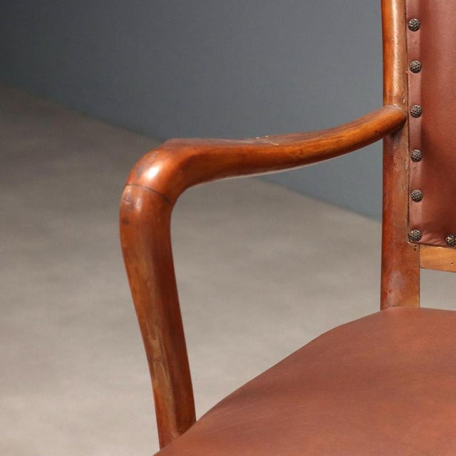 Chair with Armrests, 1950s For Sale - Image 4 of 9
