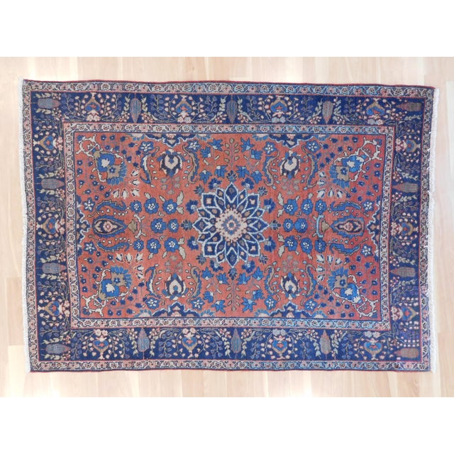 Nashville Vintage Persian Tabriz Rug 4'5" x 6'3" Chairish