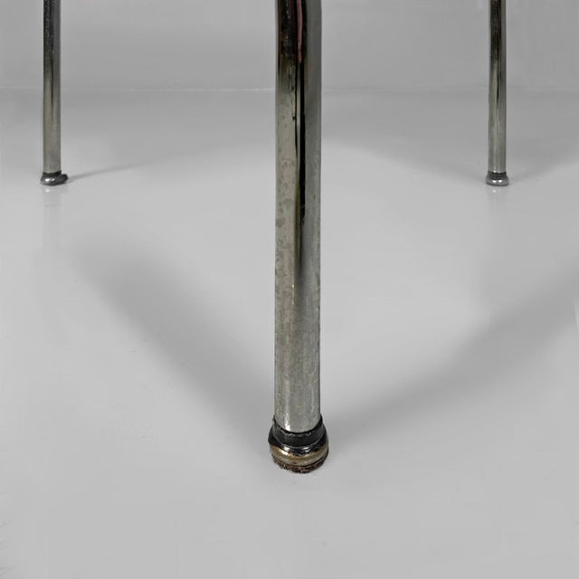 Italian Modern Leather T Chairs attributed to Katavolos, Littell and Kelley for ICF, 1960s, Set of 4 For Sale - Image 17 of 18