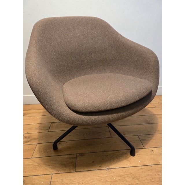 Textile Hay About a Lounge Chair 81 in Grey-Brown Fabric, Aal81 For Sale - Image 7 of 7