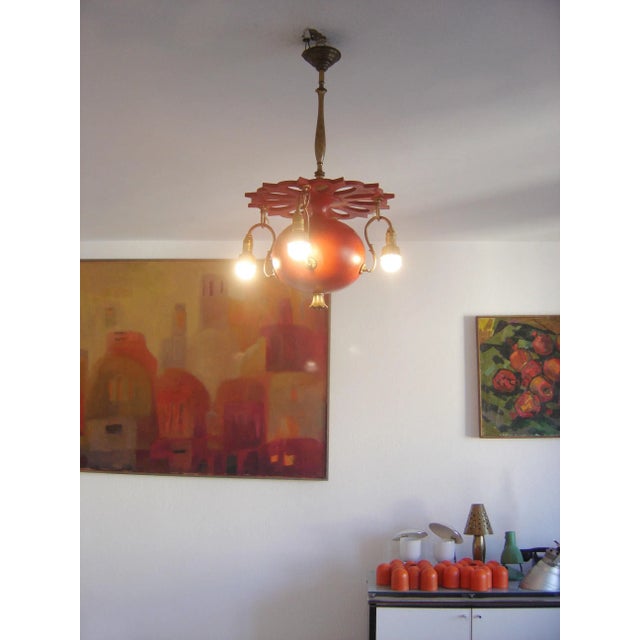 Antique Art Nouveau German Chandelier, 1900s For Sale - Image 11 of 13
