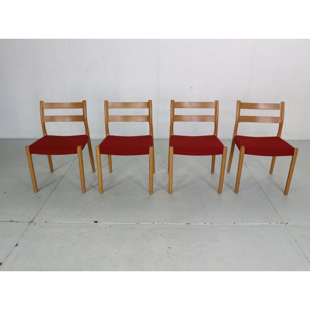 Dining Chairs Model-84 by Niels Otto Moller for Højbjerg, Denmark, 1970s, Set of 4 For Sale - Image 4 of 18