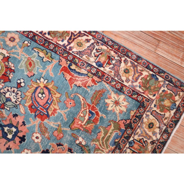 Antique Zabihi Collection Persian Tabriz Rugs - A Pair - 3'9" x 5'5" For Sale - Image 9 of 12