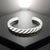 1990s 1990s David Yurman Chevron Cuff Bracelet Size M Sterling Silver Estate For Sale - Image 5 of 7