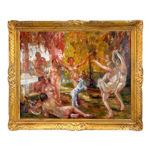 Bacchanal Garden' by Ren√© Deydier For Sale