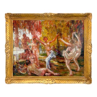 Bacchanal Garden' by René Deydier For Sale