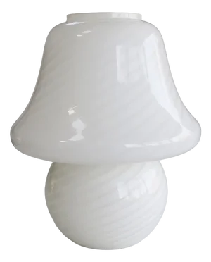 Murano Swirl Mushroom Lamp from Made Murano Glass, 1970s