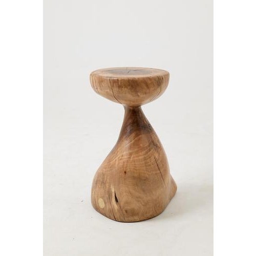 Sculptural Side Table in Walnut by Logniture For Sale - Image 10 of 17