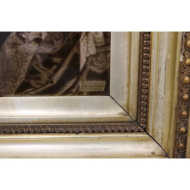 English Rare 1897 Queen Victoria Sepia Photography Tile For Sale - Image 3 of 5