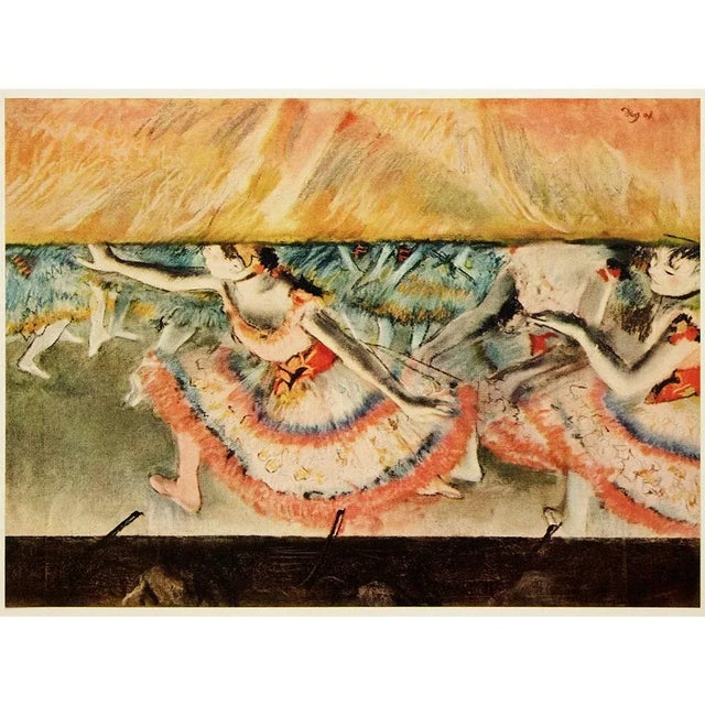 Paper 1950s After Edgar Degas "The Curtain Falls", First Edition Full-Color Vintage Print For Sale - Image 7 of 8