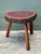 Mid-Century Modern Vintage Wood Slab Side Table For Sale - Image 3 of 12