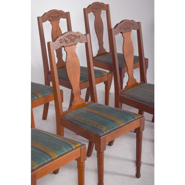 Danish Rustic Oak Chairs, 1950s, Set of 8 For Sale - Image 10 of 12