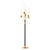 Scandinavian Modern Floor Lamp in Brass, Leather and Linen attributed to Hans Bergström, 1940s For Sale - Image 10 of 10