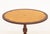 Bombay Company Oval Mahogany Occasional Table, with walnut starburst inlay to the top on pedestal base with four feet on...
