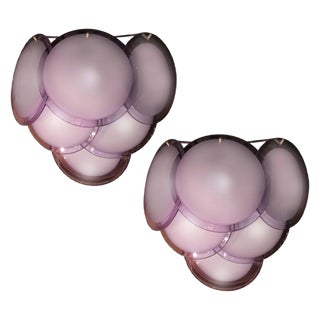 Disc Sconces by Vistosi, Murano, 1970s, Set of 2 For Sale