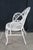 Antique Victorian White Painted Wicker Rattan Boho Chic Peacock Armchair For Sale - Image 12 of 13