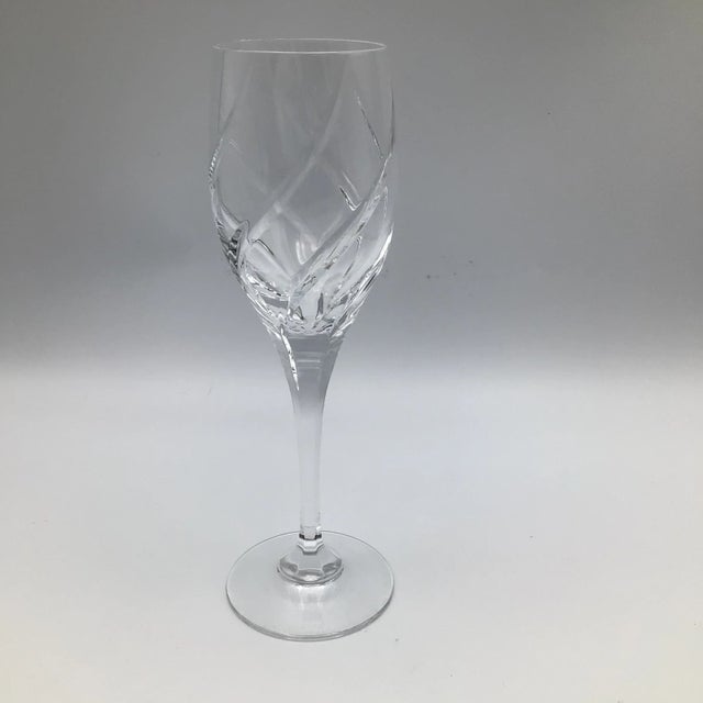 Hollywood Regency Vintage Mikasa Olympus Crystal Wine Glass For Sale - Image 3 of 12