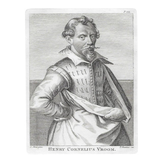 18th Century Artist Henry Cornelius Vroom Engraving For Sale