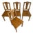 Farmhouse Spruce Chairs, Set of 4 For Sale