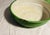 Vintage Enamelware Bowls Set of Two Nesting Bowls Green Exterior With Off White Interior For Sale In Dallas - Image 6 of 12