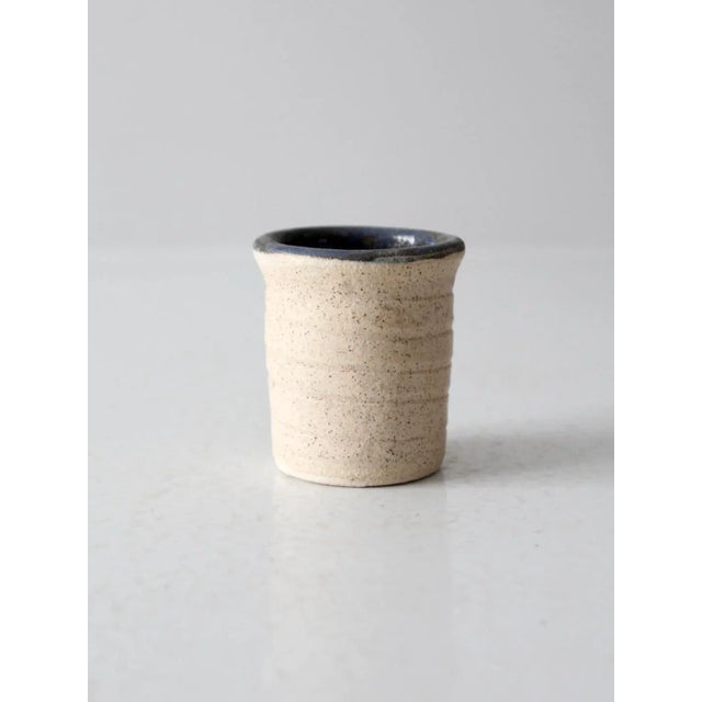 Contemporary Vintage Studio Pottery Vase For Sale - Image 3 of 8