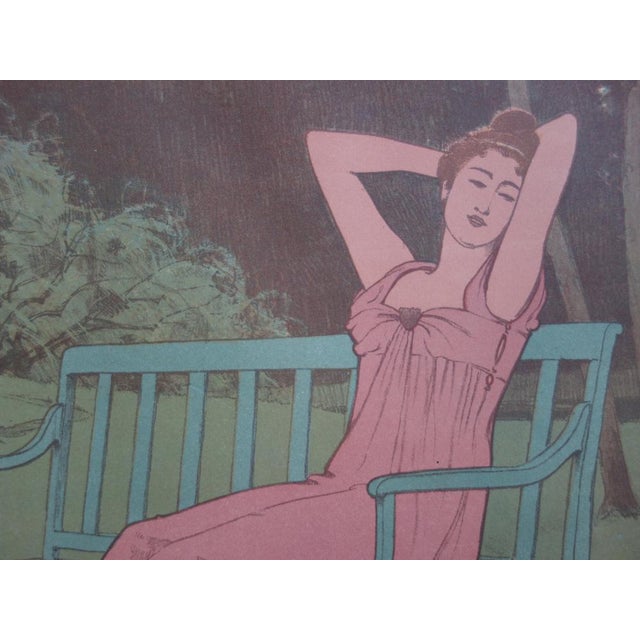 Maurice Realier-Dumas, Corinne, 1897/1898, Original Lithograph For Sale - Image 5 of 6