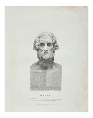 Thomas Holloway, Portrait of Homer, Etching, 1810