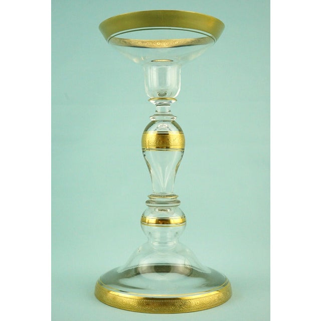 Antique Fine Crystal Glass Goblet in Pure Gold by Ludwig Moser, 1890s For Sale - Image 4 of 18