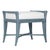 Not Yet Made - Made To Order Small Malacca Bench - Regatta Blue For Sale - Image 5 of 8