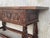 19th Century Spanish Low Console Table With Solomonic Legs & Two Carved Drawers For Sale - Image 4 of 11