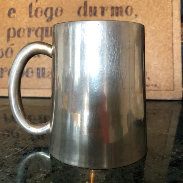 A beautiful solid brass mug is great for display or used as an organization tool. Perfect for an artist brush collection...